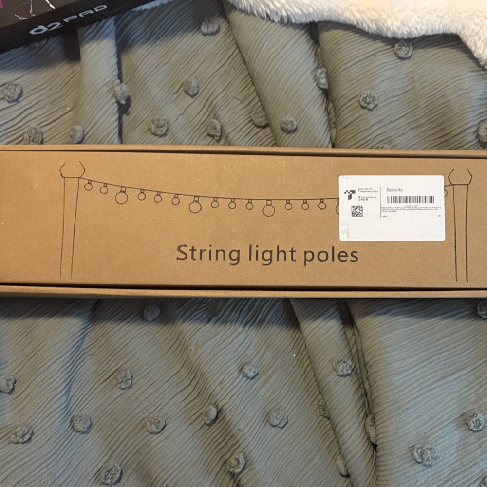 String Light Poles - brand new in box
